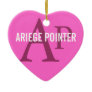 Ariege Pointer Breed Monogram Ornament