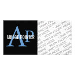 Ariege Pointer Breed Monogram Custom Photo Card