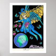 "Ariel" Angel Poster