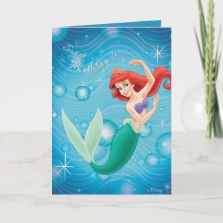 Ariel Birthday Card Disney