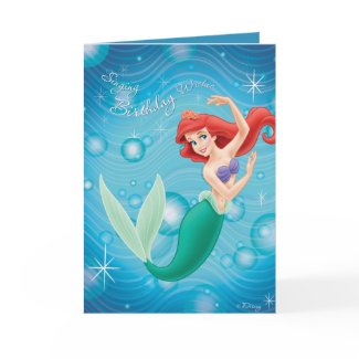 Ariel Birthday Card Disney card