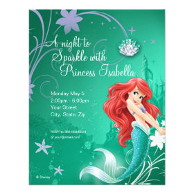 Ariel Birthday Invitation Custom Invites