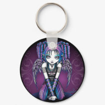 Ariel Emo Angel Keychain
