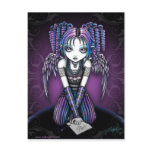 Ariel Gothic Knealing Fairy Postcard