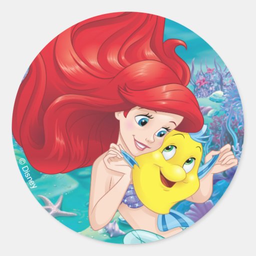 Ariel | Make Time For Buddies Classic Round Sticker | Zazzle