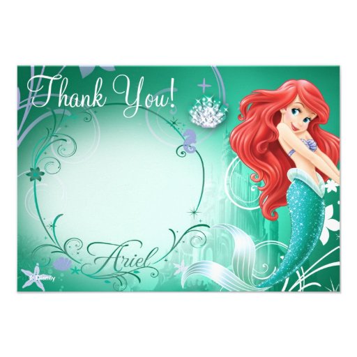 little mermaid invitation template