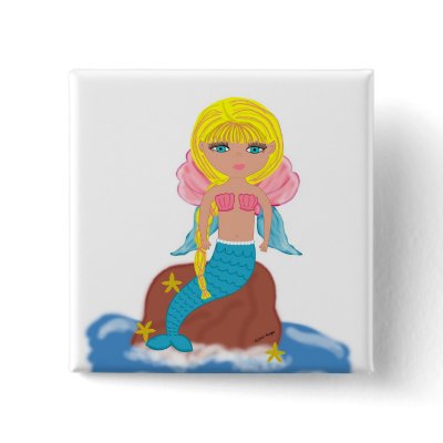 Ariel the Merfaery Button by KirstenEdwards