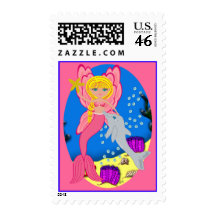 Ariel the Merfaery Postage