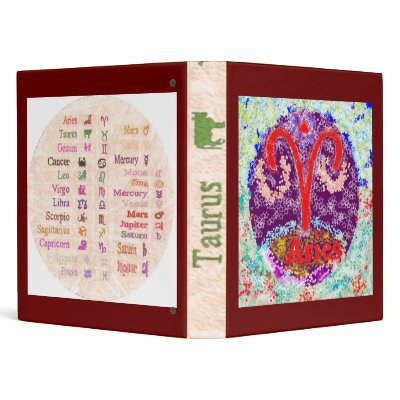 ARIES 3D JODIAC Practice Vinyl Binders by doonagiri