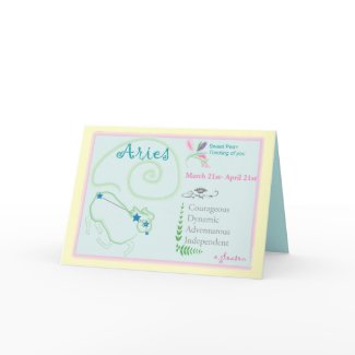 Aries Birthday Card