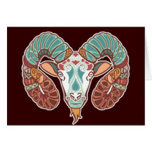Aries/Aries symbol Greeting Card