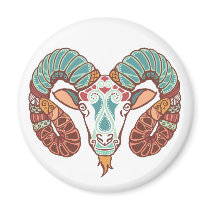 Aries/Aries symbol Fridge Magnet