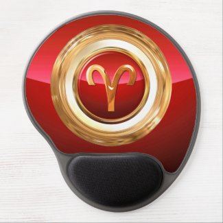 Aries Astrological Sign Gel Mouse Pad