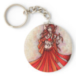 Aries Belly Dancer Art Keychain