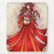 Aries Belly Dancer Art mousepads
