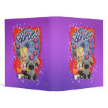 Aries Binder With Cute Female And Ram