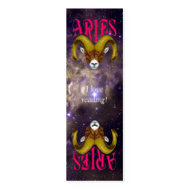 Aries Bookmark Card Business Card Template