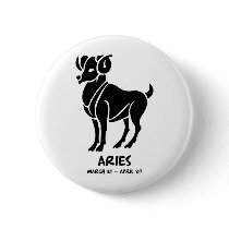 Aries Pinback Buttons
