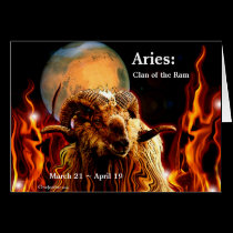 Aries card blank