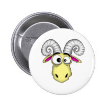 Aries Cartoon buttons
