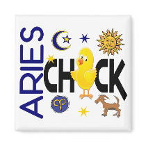 Aries Chick 1 Refrigerator Magnet