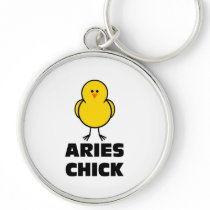 Aries Chick Keychain