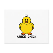 Aries Chick Postcard