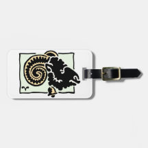 Aries | Cute Fun Cool Design Bag Tags