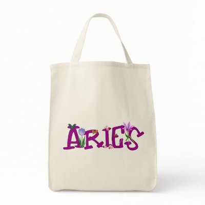 Aries Flowers Bag by sun_signs