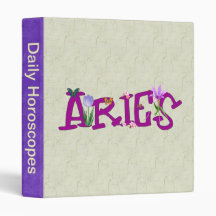 Aries Flowers Binders