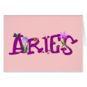 Aries Flowers cards