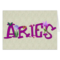 Aries Flowers cards
