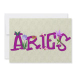 Aries Flowers Custom Invite