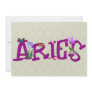Aries Flowers Custom Invite
