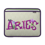 Aries Flowers Macbook Air Sleeves