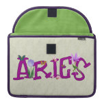 Aries Flowers Macbook Pro Sleeves