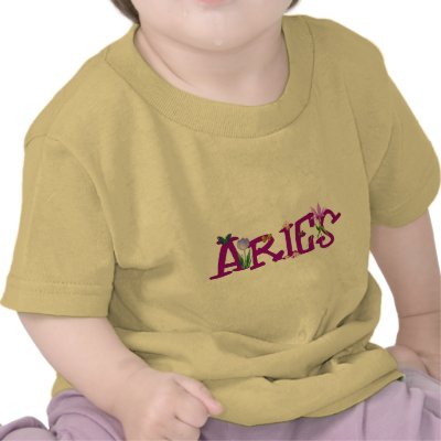 Aries Flowers T-shirts by sun_signs