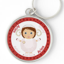 Aries Girl Character Keychain