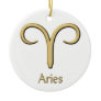 Aries gold symbol ornament