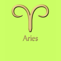 Aries gold symbol t-shirt