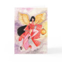 Aries Greeting Card, Zodiac Geisha by artbyamandarobbins Aries Greeting Card, Zodiac Geisha