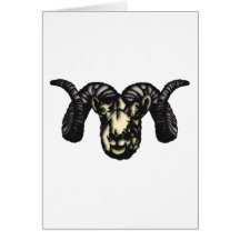 Aries head card