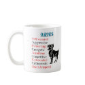 Aries Horoscope Zodiac Sign mugs by all_items Aries Horoscope Zodiac Sign mugs