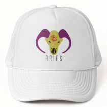 Aries illustrated ram graphic design Hat by eyecontact Aries illustrated ram graphic design Hat