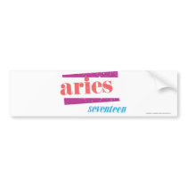 Aries Lt Pink Bumper Stickers