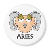 Aries Refrigerator Magnet