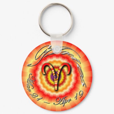 ARIES Mar 21 - Apr 19 Keychain by zodiacKeychains