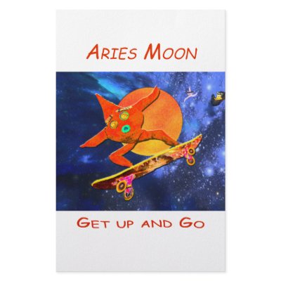 Aries Moon Stationery by Zodiacts