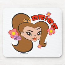 Aries Mousepad by zodiacgirlz Aries Mousepad