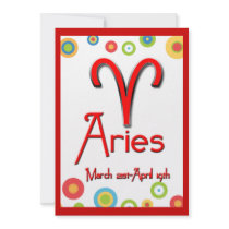 Aries Party Invitation -Zodiac